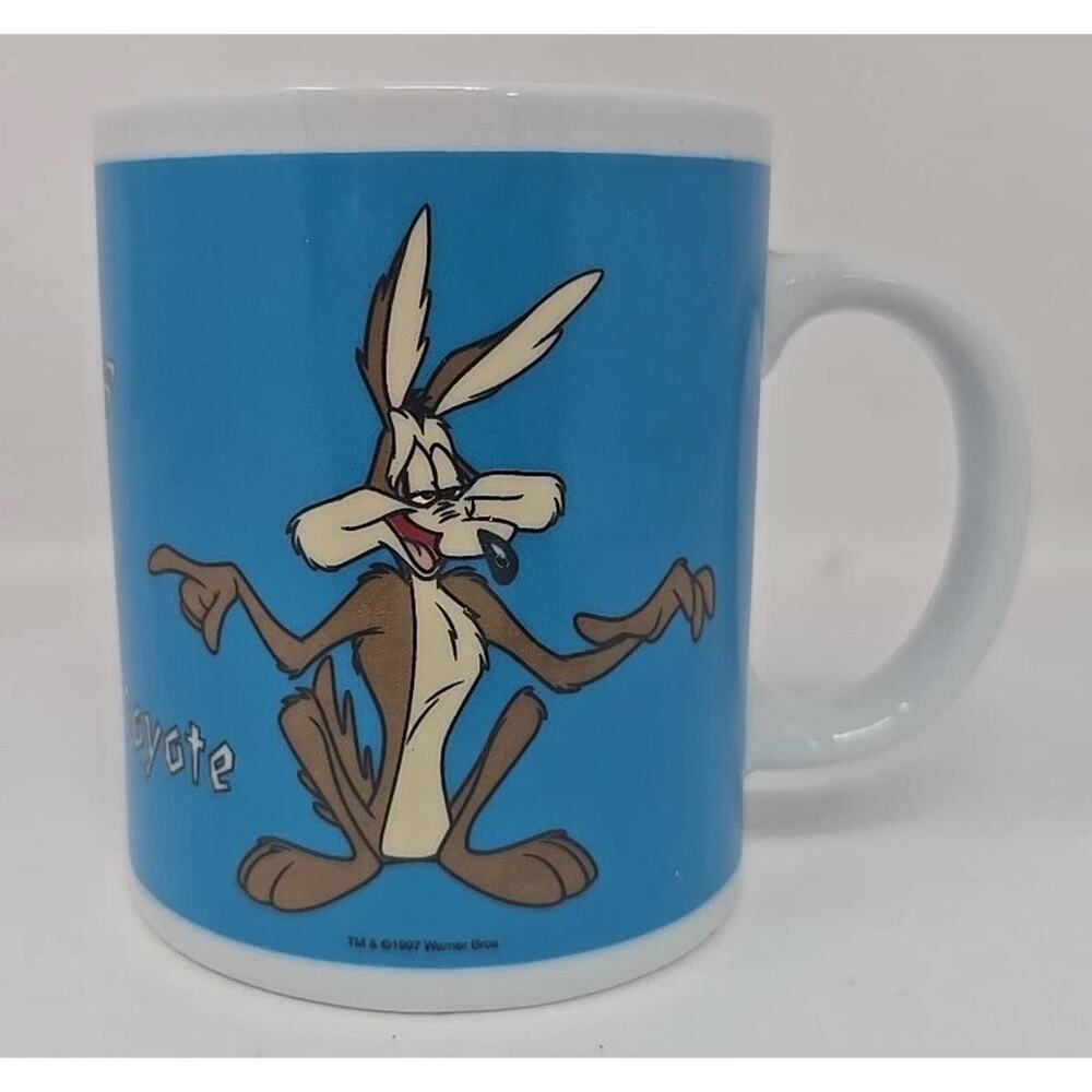 1997 Salton Wile‎ E Coyote & Road Runner Mug Looney Tunes U297